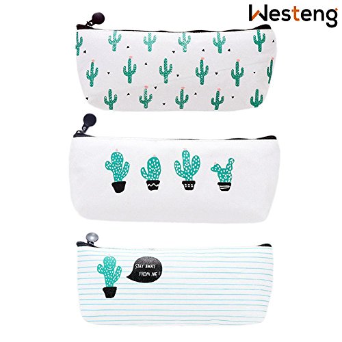 Preisvergleich Produktbild 3 Federmäppchen von Westeng mit Kaktusmotiven, Kosmetiktaschen, Geldbeutel