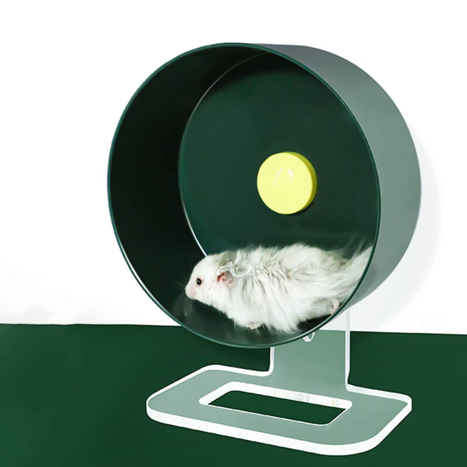 Ruedas de Ejercicio silenciosas for hámster - Rueda for hámster, Rueda silenciosa for hámster con Soporte Ajustable, for hámster, jerbos, Ratones, Animales pequeños, Accesorios for jaulas