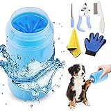 【Limpiador integral de 360 ​​°】: agregue un poco de agua al vaso de limpieza, coloque las patas de la mascota en el limpiador, mueva el vaso hacia arriba y hacia abajo o gírelo para limpiar. Luego retire la pata de la mascota y séquela suavemente con una toalla. ¡La limpieza se puede realizar sin esfuerzo!