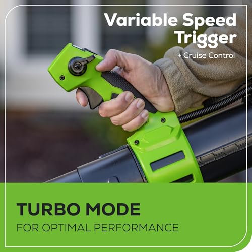 Image of Greenworks 40V (175 MPH / 710 CFM) Dual Port Cordless Brushless Backpack Leaf Blower, (2) 8.0Ah Battery and Charger Included