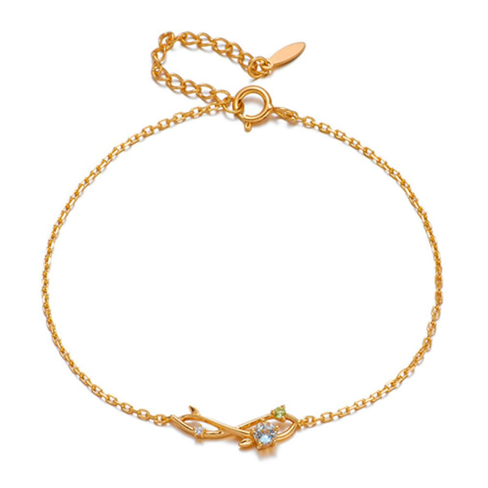 Pulsera 750 585 oro 375 para mujer, 21-23 cm de extensión