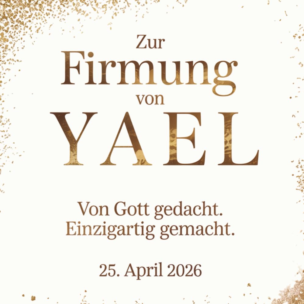 Zur Firmung von Yael