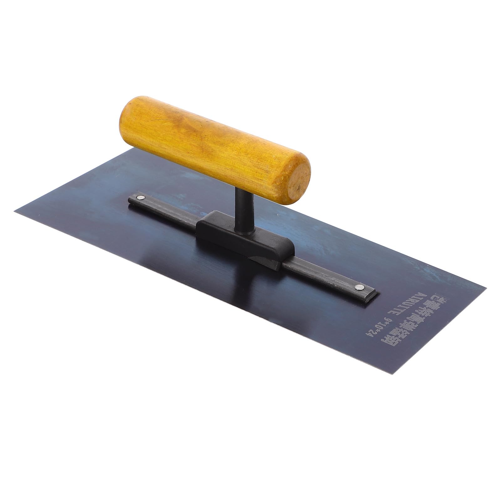 COLLBATH Llana de Acero al Carbono para Alisar Paredes y Aplicar Masilla con Mango de Madera Herramienta Manual para Acabado de Hormigón en Construcción