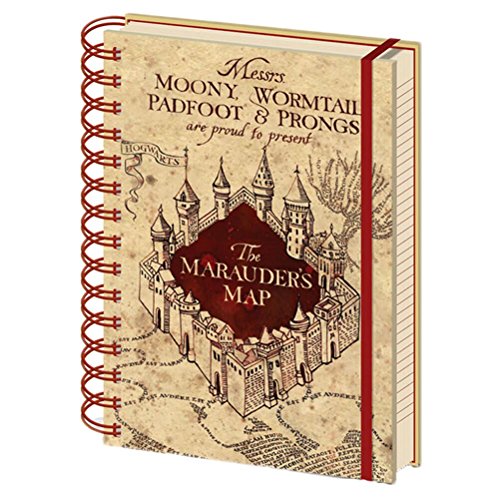 Harry Potter - Cuaderno A5 Espiral The Marauders Map