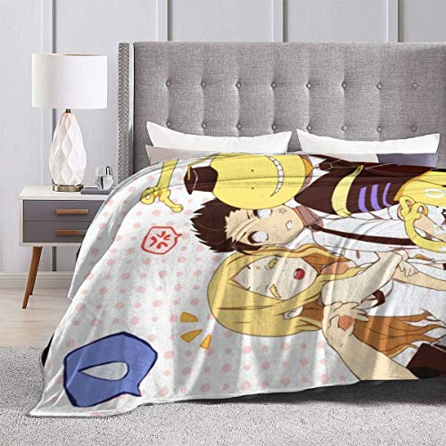Engshi Mantas para Cama Ultra Soft Flannel Fleece Throw Blanket for Kids Boys Adults,Assassination Classroom SAAUSO Lightweight Warm Winter Anti-Static Blankets for Bed Couch Sofa Living Room Bedroom