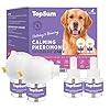 TopSum Pheromone Diffuser for Dogs: Premium Dog Calming Diffuser - Calming Pheromones for Dogs - Dog Appeasing Pheromone - Pet Calming Diffuser for Dog Anxiety Relief, 2 Pack (Dark Purple)