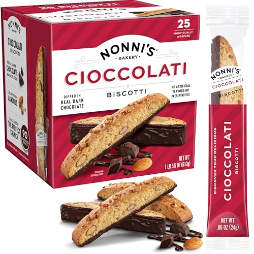 Nonni's Cioccolati Dark Chocolate Almond Biscotti...