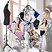 FDW Female Mannequin Body Dress Form Sewing Mannequin Torso Manikin with Tripod Base Stand Adjustable Mannequin for Sewing Clothes Display(Black,59-67 Inches)