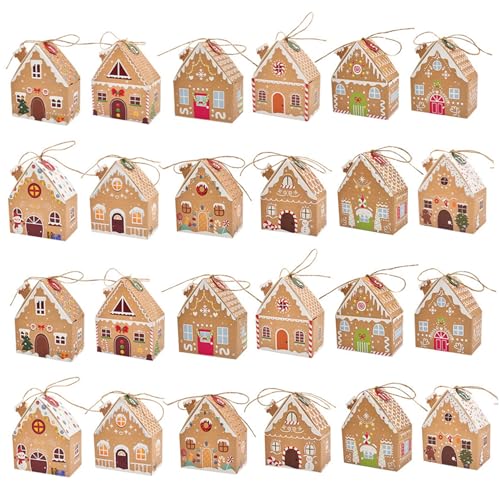 Boîtes de Noël pain d'épices pour biscuits et friandises de vacances