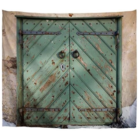 A.Monamour Tapiz Decorativo de Edificio Rústico Cover