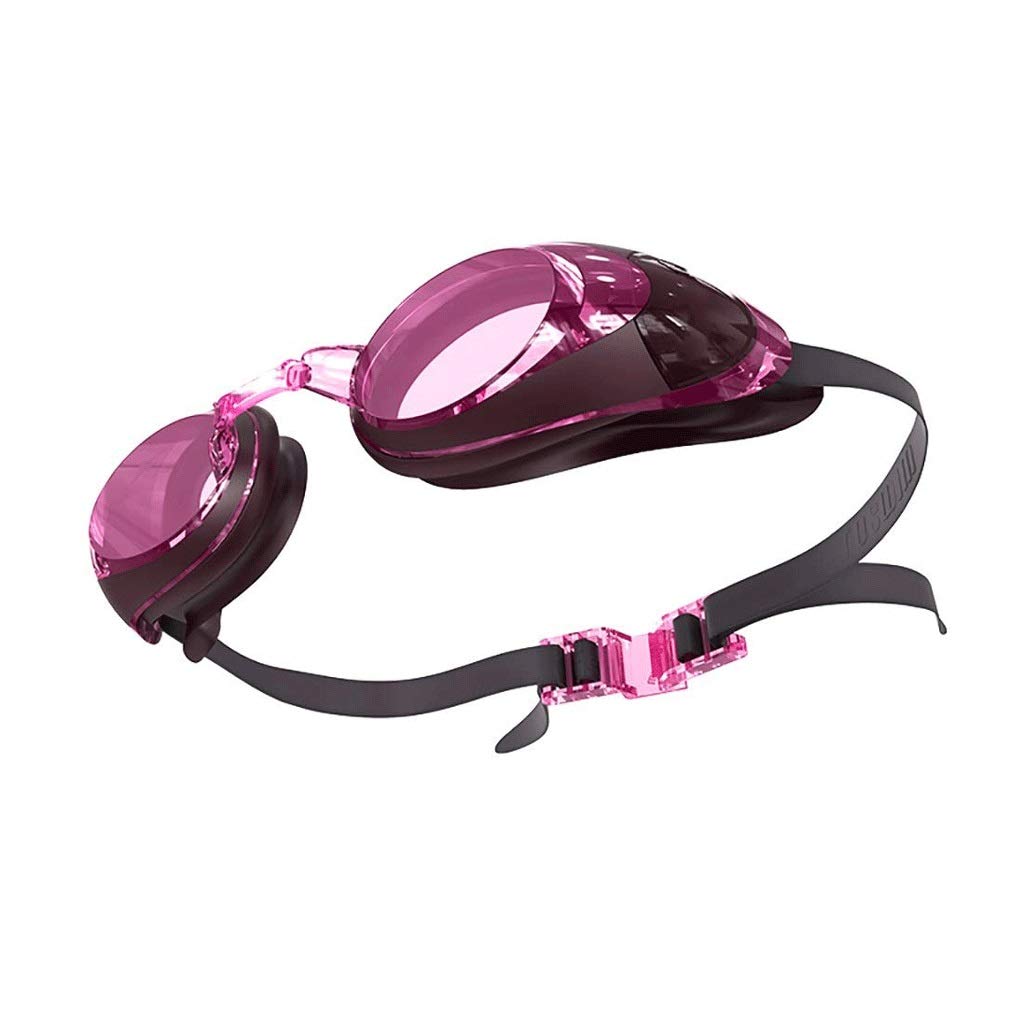 Gogle pływackie, gogle pływackie regulowane przeciwmgielne ochrona UV triathlon z bezpłatnym etui ochronnym zatyczki do uszu mosty i etui ochronne dla kobiet mężczyzn dorosłych młodzieży