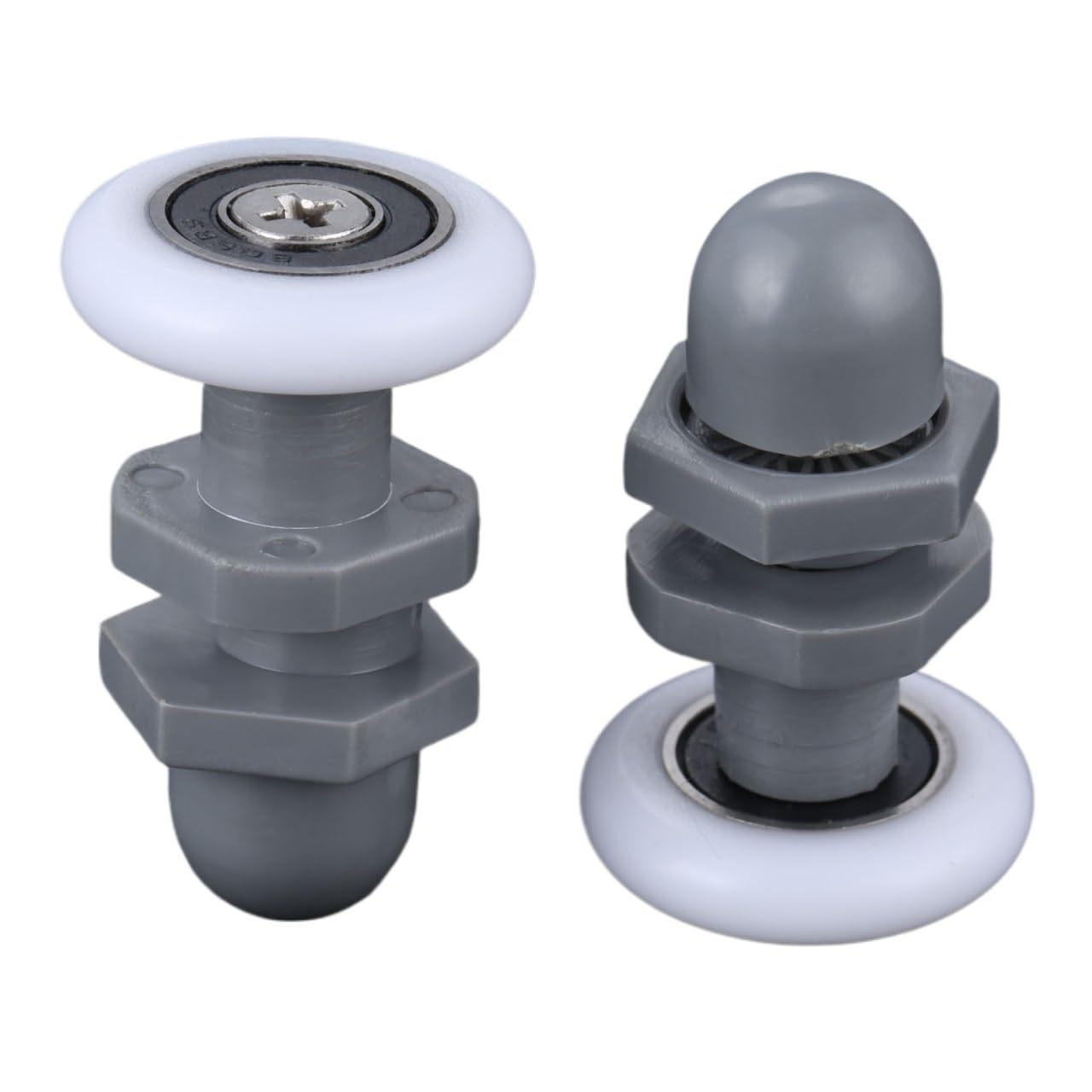 Kit Roulement Douche Roulettes Pour Porte De Douche - Lot De 8, Diamètre 25mm - Compatible Trou 8-10mm Roulette Porte Coulissante Douche