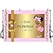 MEHOFOTO Cute Girl Baby Shower Pink and Gold Photo Studio Booth Background Bow Tie Little Princess Backdrops Banner for Photography 7x5ft