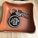 HMza Handmade I Hope Your Day Is As Nice As My Butt Funny Leather Keychain for Boyfriend From Girlfriend Gift For Husband From Wife Couple Key Ring