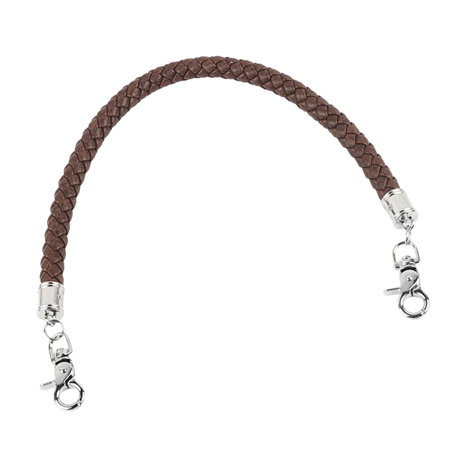 Handbag Handle with Swivel Buckles Parts Shoulder Bag Strap for Short Bag Brown-image-33