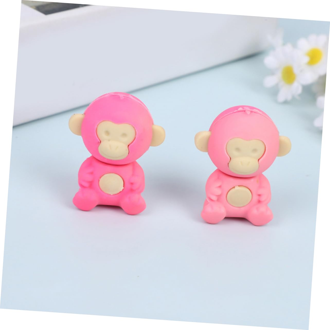 36 Pezzi Gomme da Cancellare a Forma di Scimmia in Tpr, Leggere e Portatili, Premi per Classe e Forniture per Festa Stile Casuale