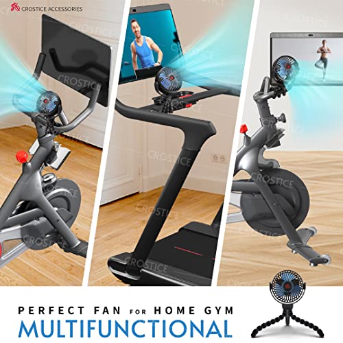 Crostice Phone Holder And Mini Fan Compatible With Peloton Bike & Bike Plus #TOP6