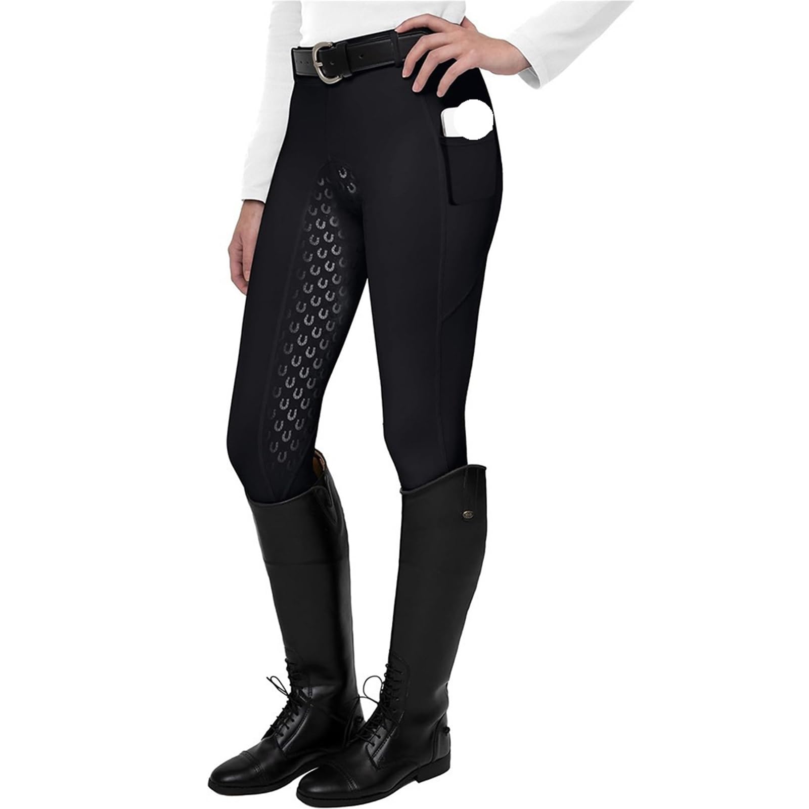 Pantalones Montar a Caballo Mujer Pantalones de equitación for Mujer, Calzones Tiro Completo, Mallas Entrenamiento Ecuestre, Ropa Deportiva for Exteriores(Type-3,XXXL)