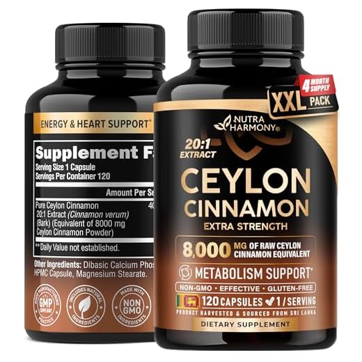 Ceylon Cinnamon Capsules for Energy Support