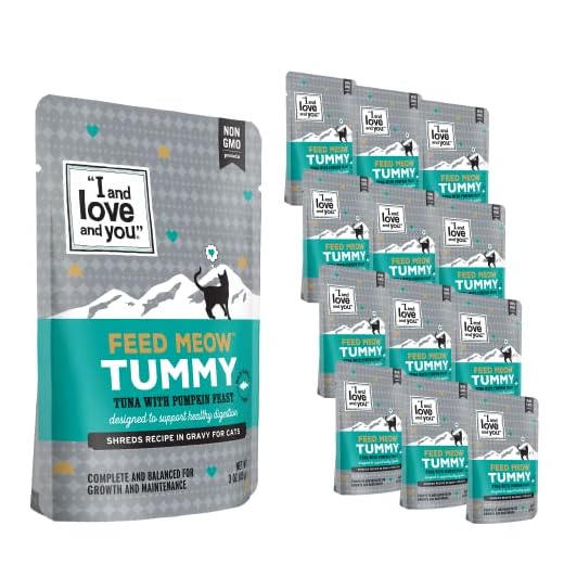 I AND LOVE AND YOU Feed Meow Tummy Wet Cat Food, Tuna & Pumpkin | 12 Pk