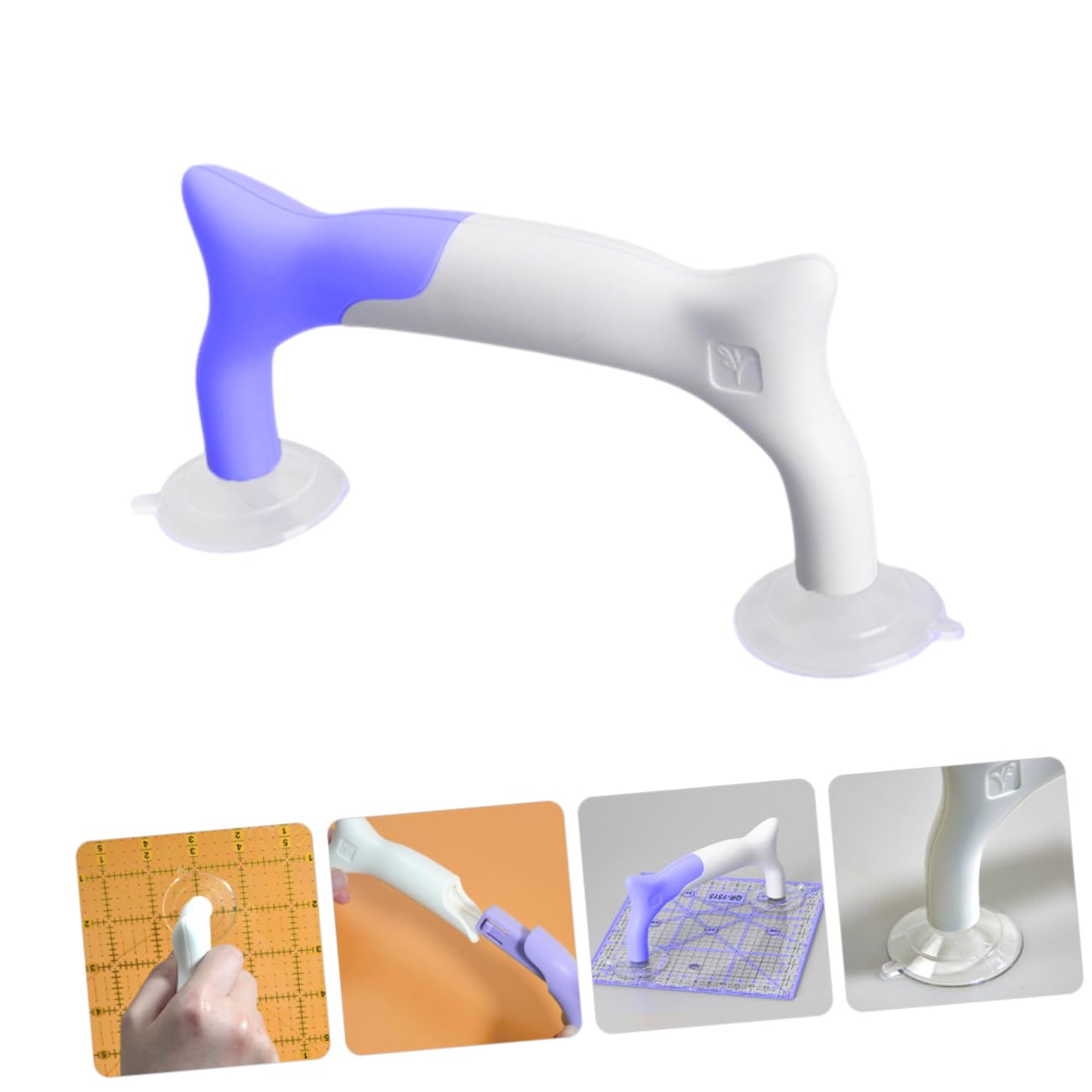 Uonlytech 5 Piezas Reparador De Regla Reglas De Costura Quilters Apretones Medida Verdadero Agarre Puntadas Gobernante Colcha Pinzas Mango De Regla Ventosa Regla De Costura Derecho A b c