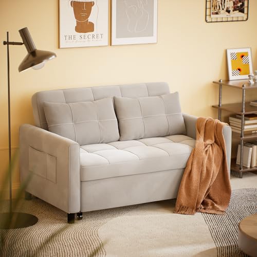 Gizoon AR26-G 3-In-1 Convertible Sofa Bed, 52 Inch 2-Seater Loveseat Sleeper thumb #2