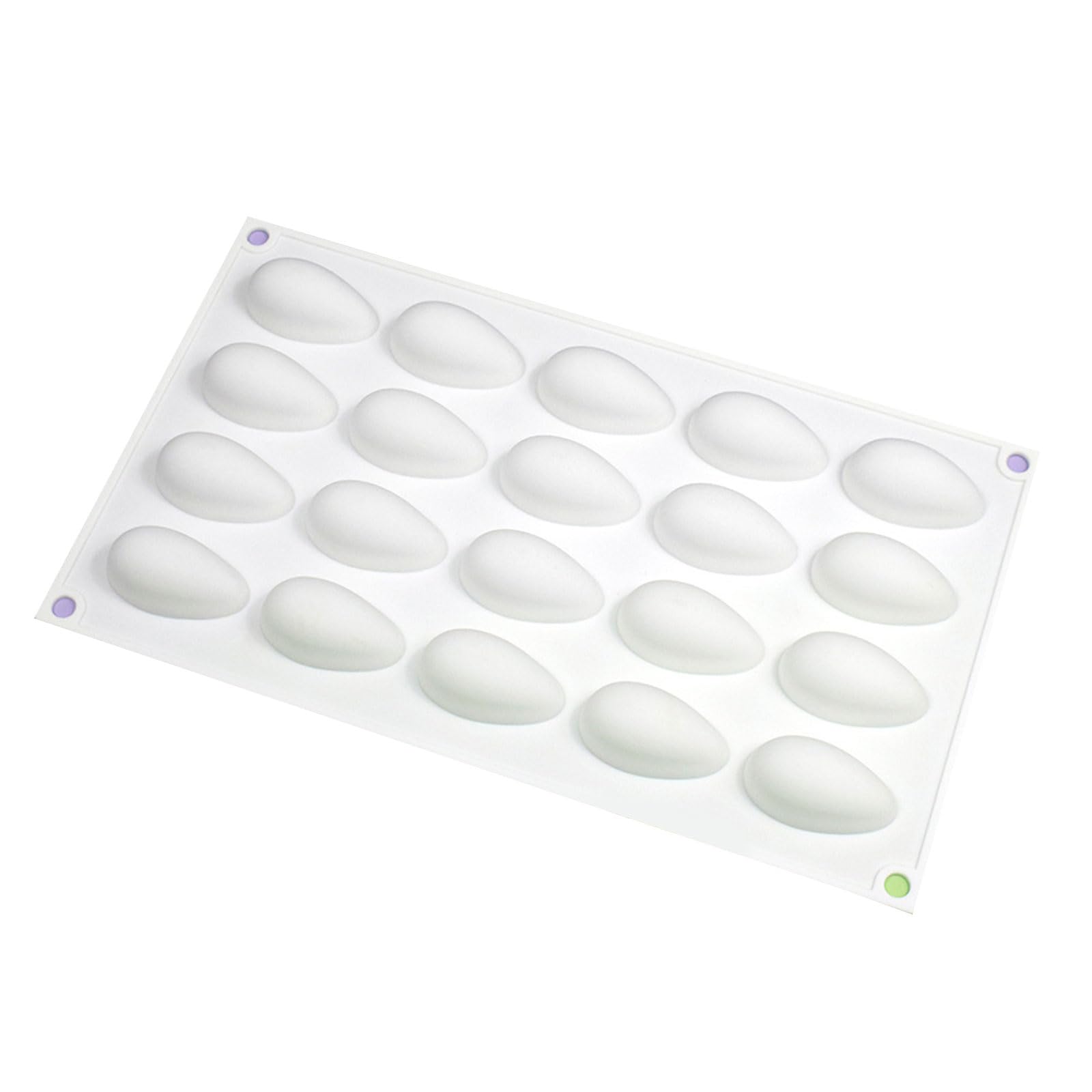 Tsophreniq Bean Cake Silicone Mold Chocolate Candy for Dessert Ice Block Cupcake Decor Baking Tool Chocolate Fondant Green Bean