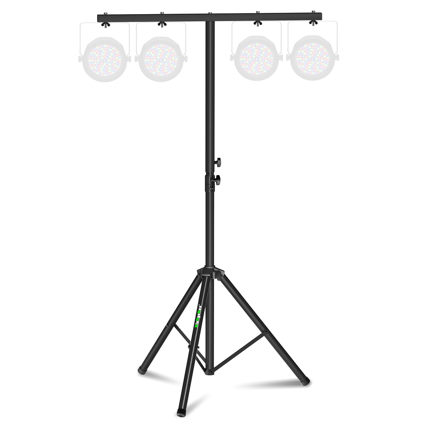 Dj Light Stand Metal Stage Tripod Stand with T Bar Crossbar Mount