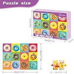 100 Piece Donuts Jigsaw Puzzle for Kids Teens Age 4-8 Gift Family Time (Donuts)
