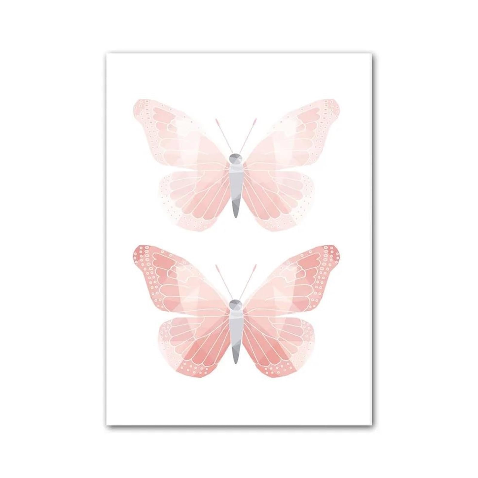 Xenite Girls E Xenit Wall Art Canvas Prints Cut Rabbit Flower Butterfly Rainbow Wall Art Canvas Painting No Fram Posters Prints Pictures Nursery Kids Room Decor(,50X70cm)