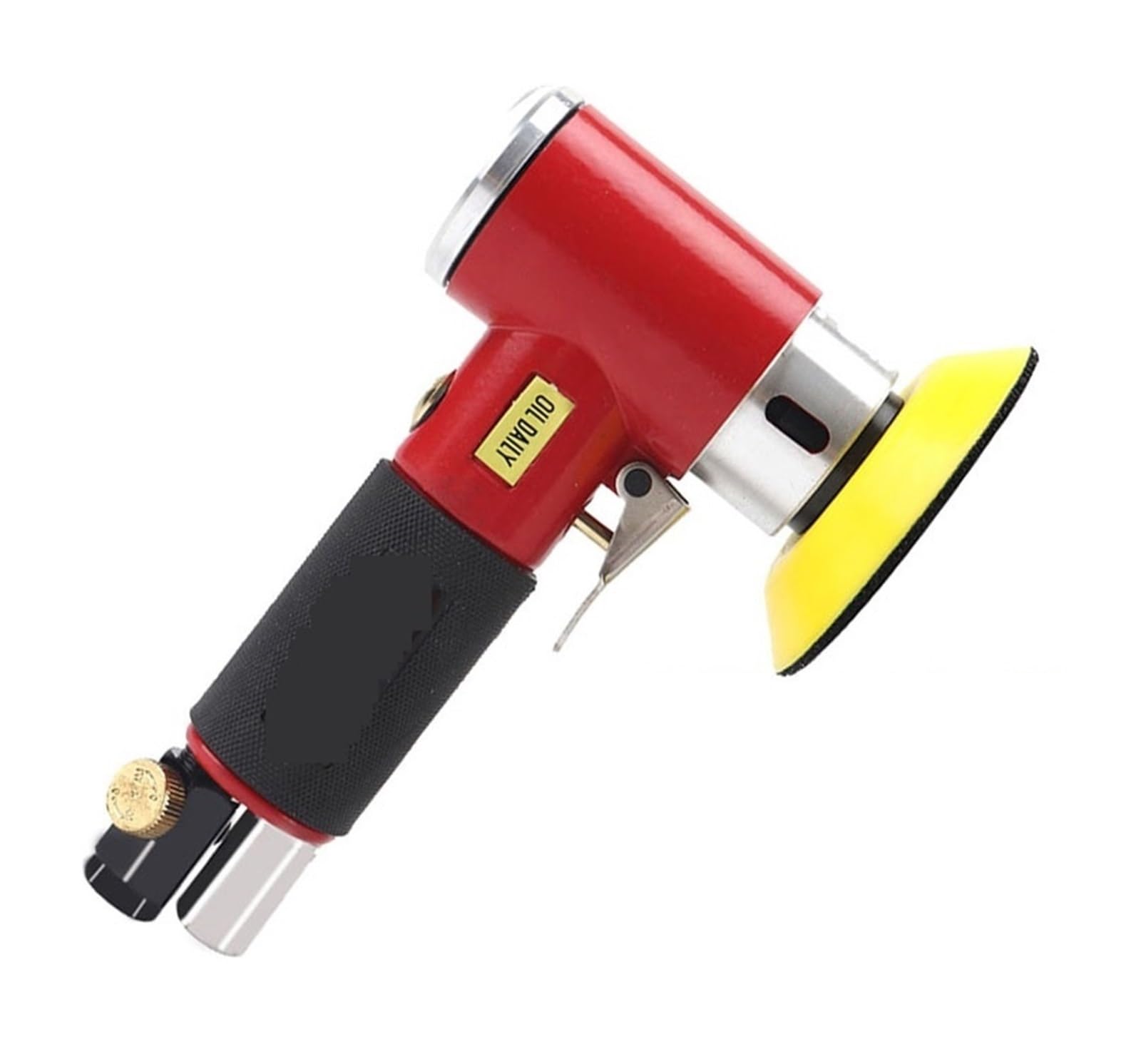 Juego de Mini lijadora de aire orbital de 1 "/2"/3 ", herramientas neumáticas for abrillantado for coche, pulidora de doble acción, herramienta de aire en varias superficies(Red Sander 69pc)