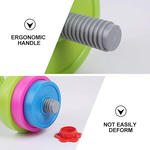 Miniatura 2 de Juego de mancuernas de entrenamiento para niños, equipo de gimnasio para juegos de simulación, levantamiento de pesas, ejercicio y fitness, relleno