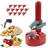 Electric Potato Peeler Rotato Express Stainless Steel Automatic Rotating Fruits Fruit Potato Peeler Vegetables Cutter Apple Paring Machine Kitchen Peeling Tool with 13 Replacement Blades