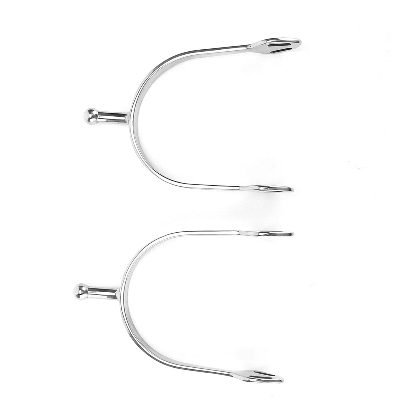 Espuelas de Acero Inoxidable para Caballos, espuelas de Montar inglesas de Cabeza Redonda inofensivas para el Caballo para Botas ecuestres Amantes de la equitación