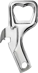 Abridor de Lata e Garrafa Multifuncional, Aço Inoxidável, Design Clássico, Utensílio de Cozinha