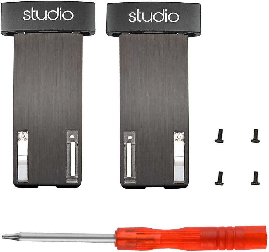 Studio 2 Hinge Replacement Headband Connector Metal Repair Parts Fit for Beats Studio 2.0 Wired Over Ear Headphone（Black） (for Wired)