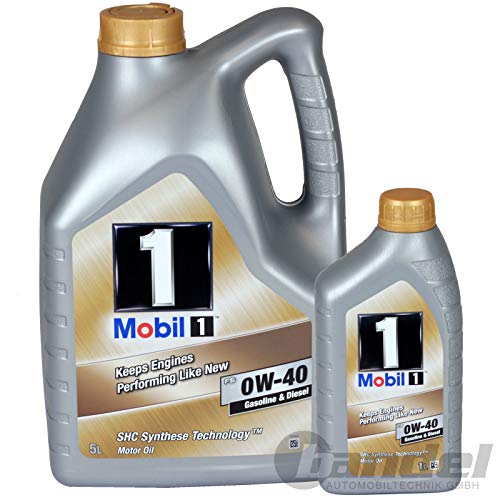 Aceite Motor MOBIL 1 FS 0W40 en 6 litros (Nueva Fórmula mejorada)