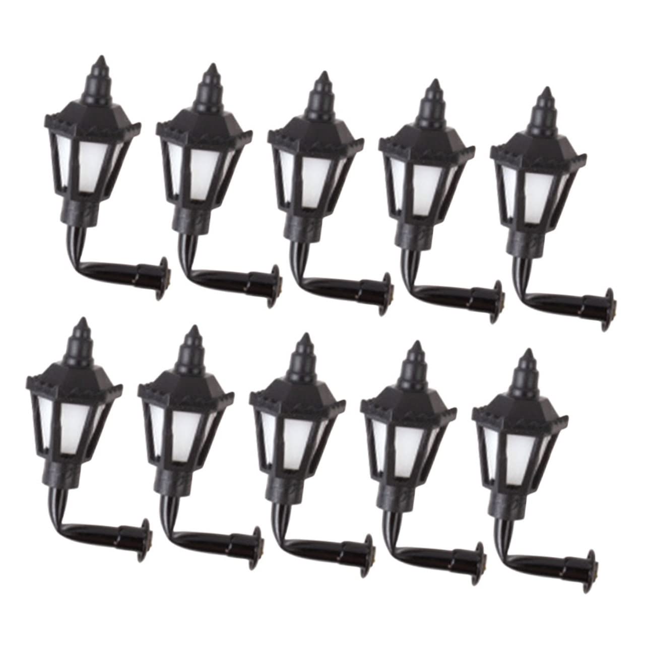 SUPVOX 10Pcs Miniature Wall Lamp Model Warm Light Adornment for DIY Sand Table for Mini House Decoration Compact Design for Creating Cozy Atmospheres