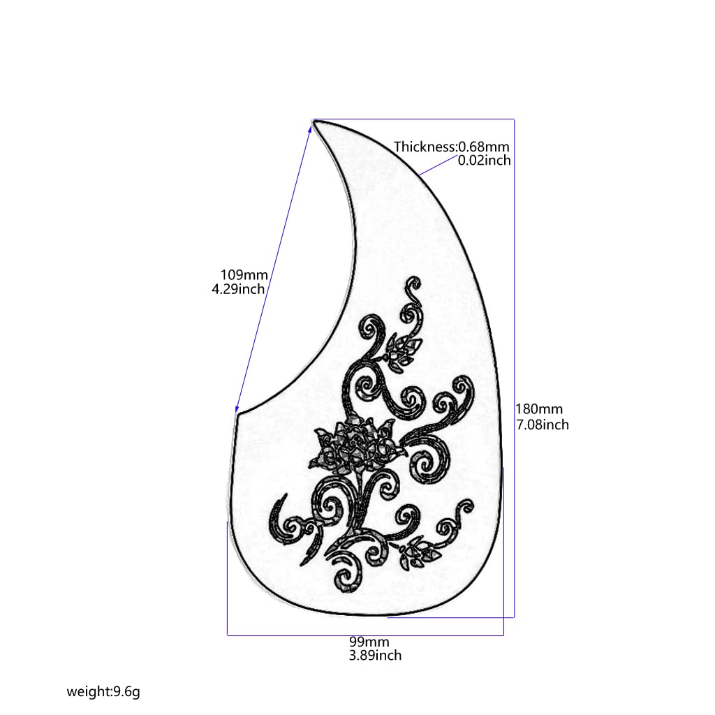 RuiJOTWAT Acoustic Guitar Pickguard Scratch Plate Pick Guards for Acoustic Guitar Replacement Parts - Image 2