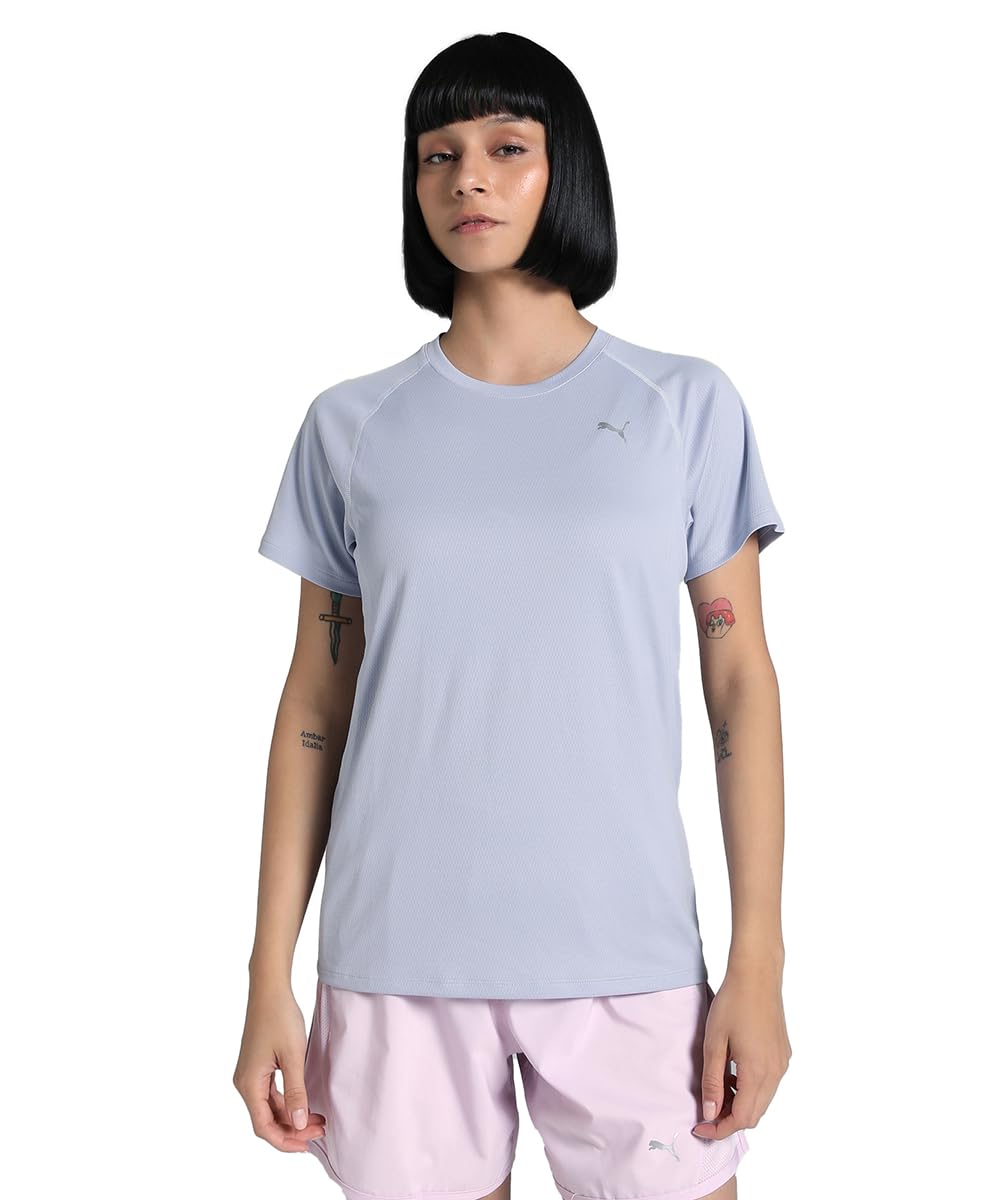 PUMA Womens VELOCITY Running T-shirt Top Blue Size XS