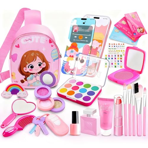 Consejos para Comprar aurrera jugueteria disponible en línea para comprar. 44 Sendowtek Juguetes De Maquillaje Para Niñas 24 Piezas Juego De Maquillaje De Simulación Con Bolsa De Cosméticos Seguro/No Tóxico Regalo Para Navidad/Día Del Niño/Cumpleaños...