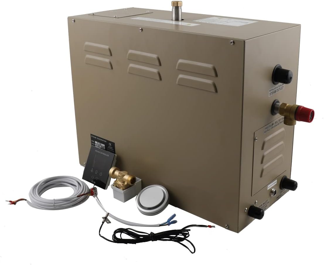 Cozyel 12KW Commercial SelfDraining Steam Generator Shower System Home