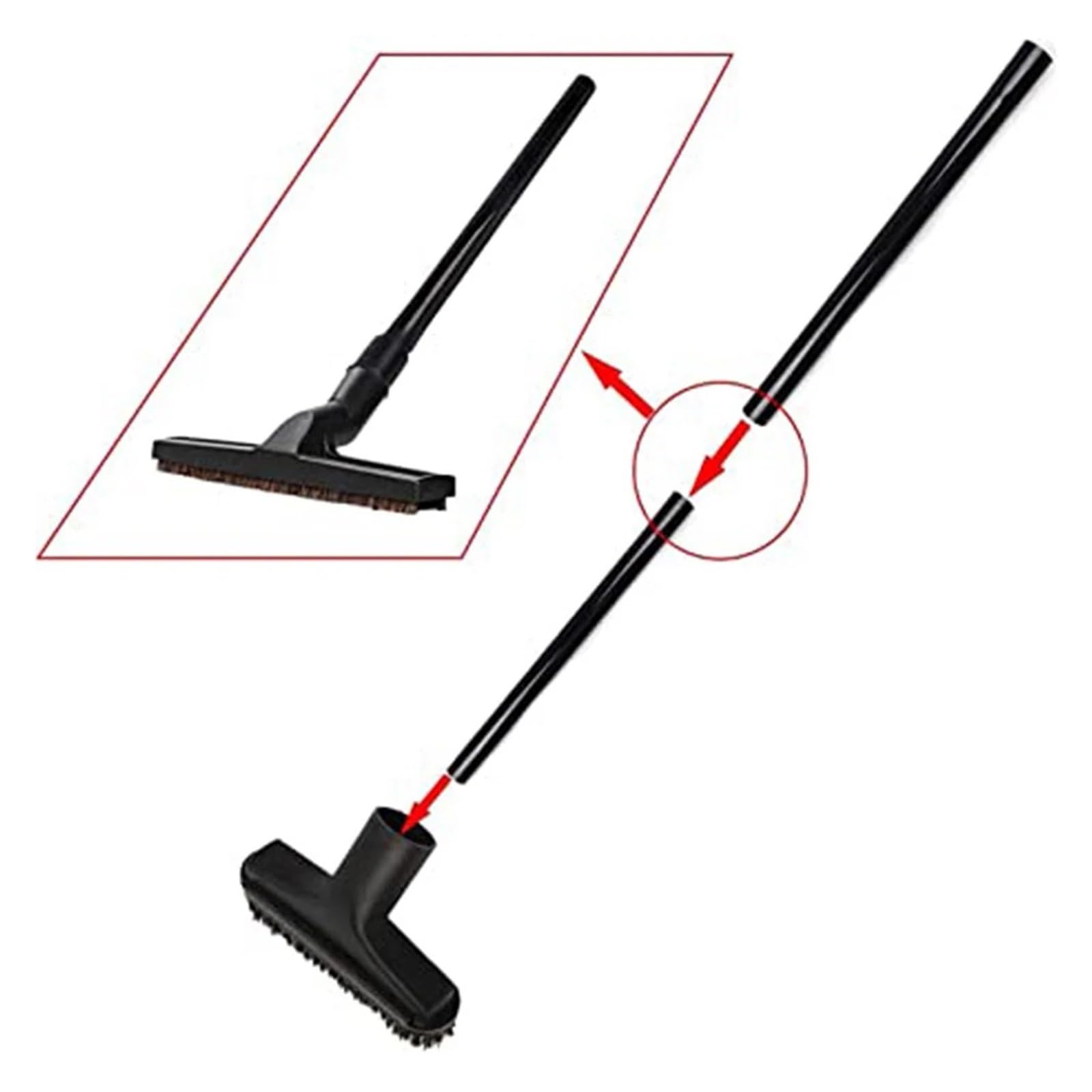 Tube D'extension Pour Aspirateur Kärcher WD2 WD3 WD4 WD5 WD7 NT - 50,5 Cm, Noir, ABS - 10