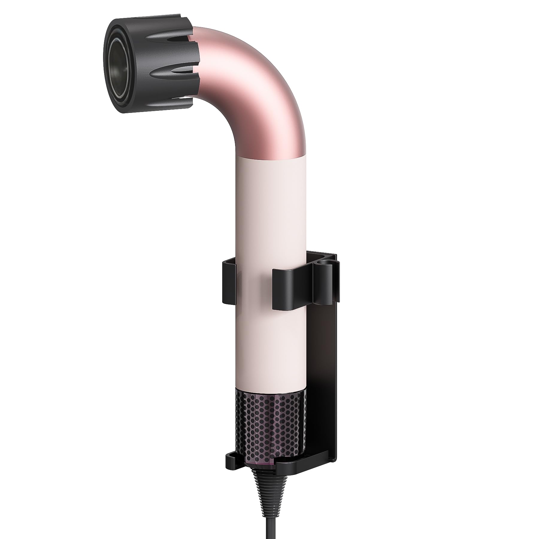 Affogato Wandhalterung für Haartrockner, kompatibel mit Supersonic R, HD17 Haartrockner-Organizer, Aluminium-Föhn-Aufbewahrungsregal für Badezimmer