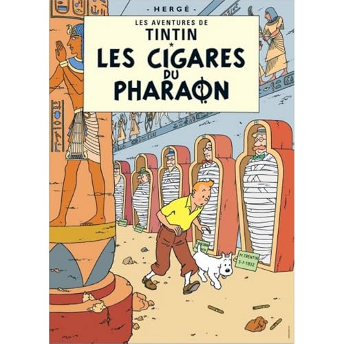 Bloomsbury 22030, Póster Moulins tipo Tintin álbum: Cigarros del pharaon, 70 x 50 cm