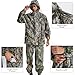 LOOGU Camo Rain Suit, Rain Gear for Men Waterproof, Lightweight Rain Coat, Breathable Mens Rain Jackets Hood