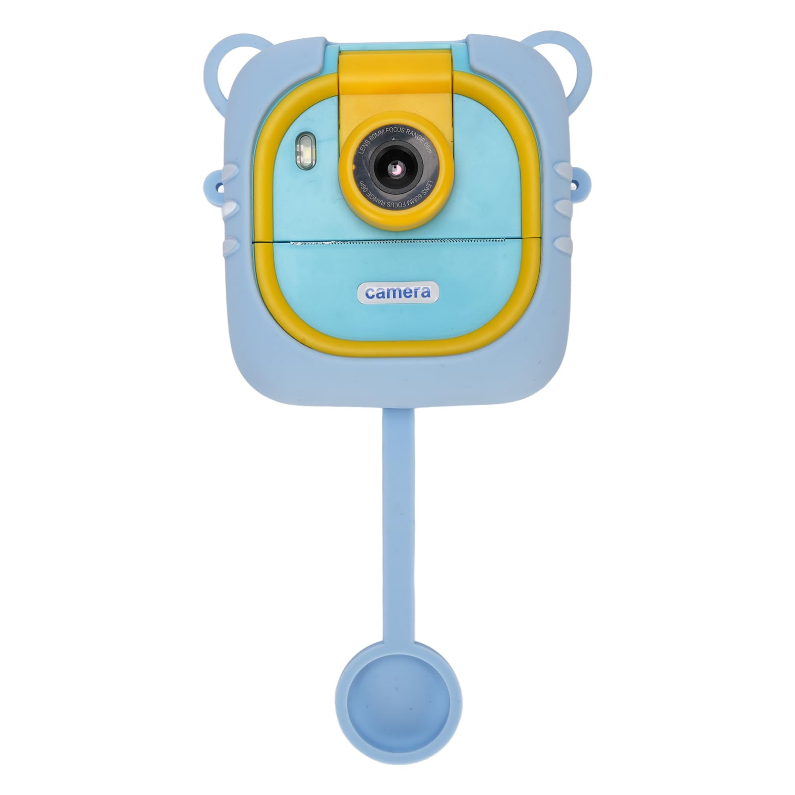 Digital Print Camera, 48MP 1080P Video Recording 2.4 Inch Large Screen Rotating Lens with Customizable Frames and Stickers, for Home School Kids (Blue)-image-36