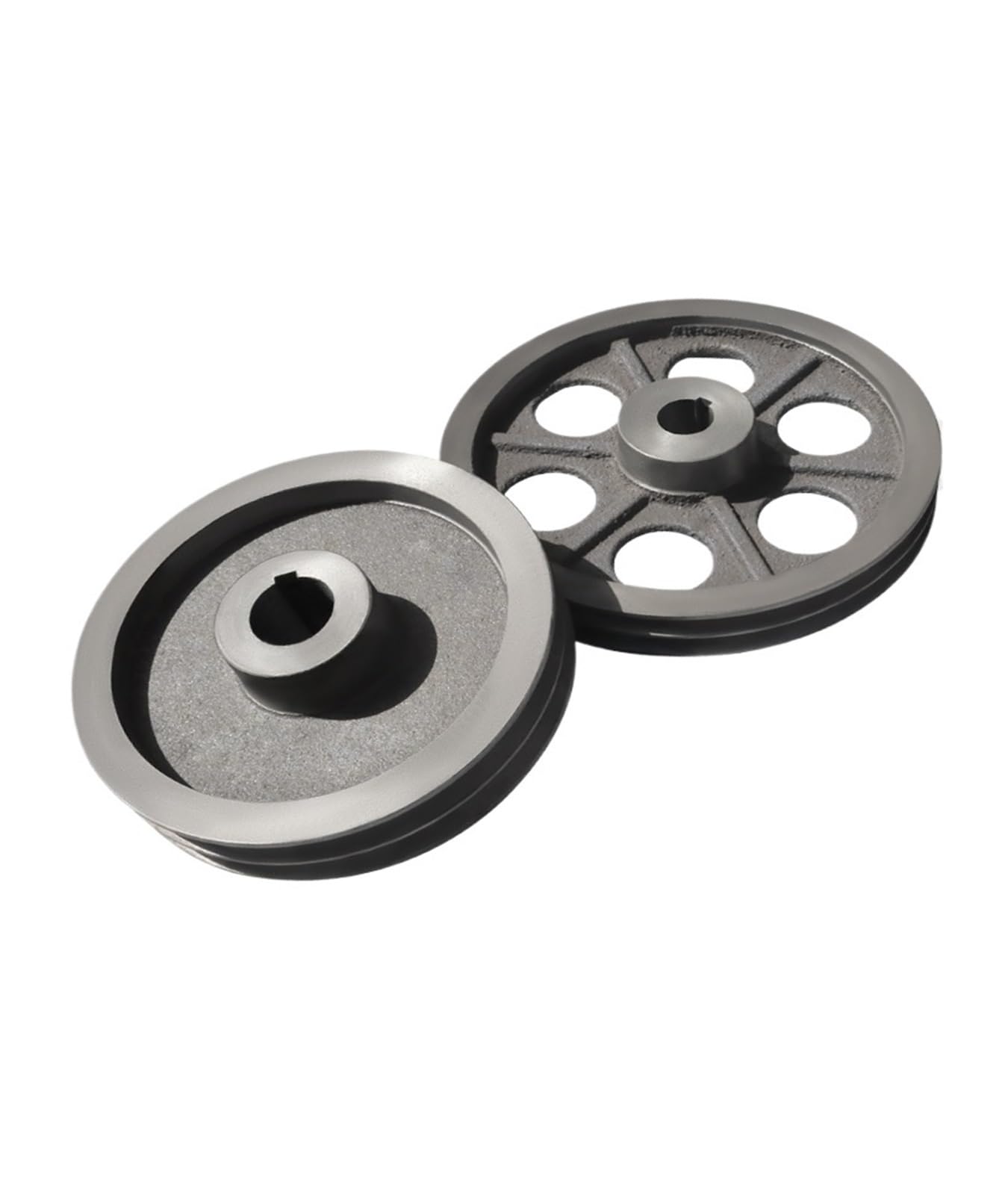Puleggia a doppia gola, 1 pz. 2A con puleggia a cinghia trapezoidale in ghisa a doppia gola for motori a benzina di tipo A, standard nazionale, con camma cava(160-2A-25-8)