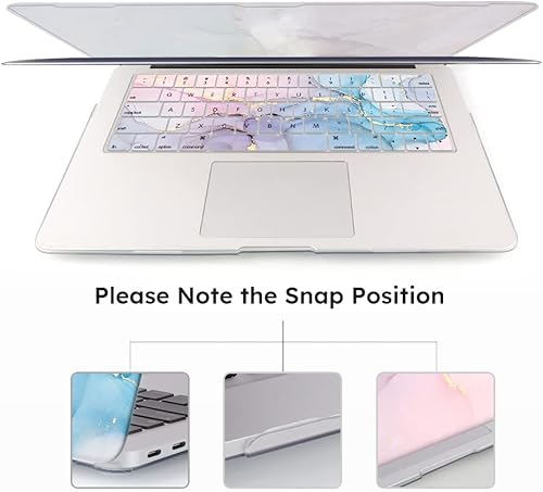 Miniatura 5 de iCasso Funda compatible con MacBook Pro de 13 pulgadas 2022 2021 2020-2016 versión A2338M1A2251A2289A1706A1708, funda para laptop y cubierta de