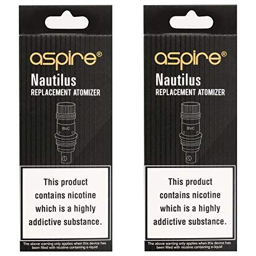 Aspire Nautilus Lot de 10 bobines de rechange 1,8 ohm sans nicotine ni tabac